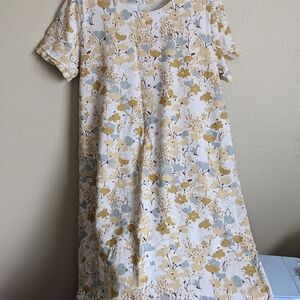 Spartina 449 Island Fringe Dress Salt Marsh Floral Large $138
